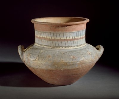 Vaso decorato con manici a lug, Amarna, XIV secolo a.C. da Egyptian 18th Dynasty