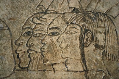Egitto, Tebe Ovest, Sheikh Adn el-Qurna. Tomba di Ramos. Disegni murali da Egyptian 18th Dynasty