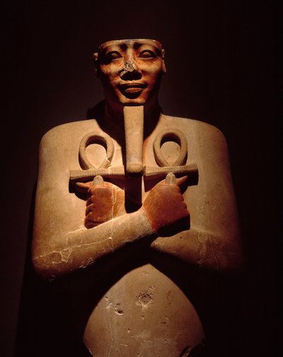 Antichità egizia: pilastro osiriaco di Sesostri I, dal tempio di Amon a Karnak. 1971-1926 a.C. da Egyptian 18th Dynasty