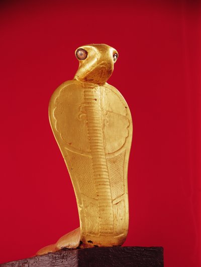 Figura del cobra Netjer-Ankh, dalla tomba di Tutankhamon (c.1370-1352 a.C.) Nuovo Regno da Egyptian 18th Dynasty