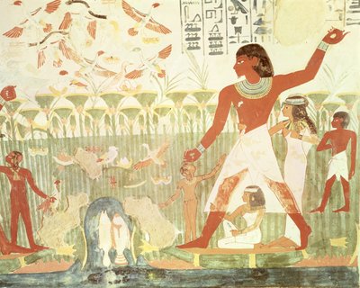 Caccia e Pesca, dalla Tomba di Nakht da Egyptian 18th Dynasty