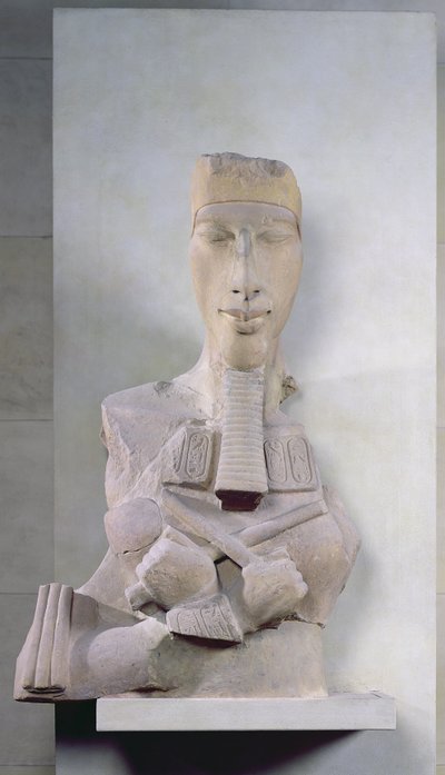 Pilastro osiride di Amenofi IV (Akhenaton) da Karnak, periodo di Amarna, Nuovo Regno, c.1353-37 a.C. da Egyptian 18th Dynasty