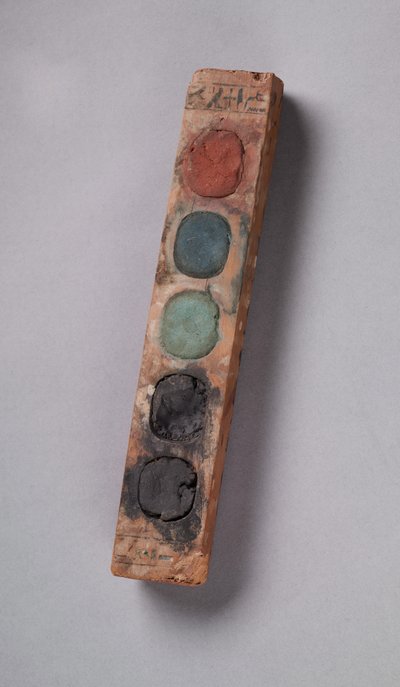 Scatola di colori del visir Amenemope, Nuovo Regno, c.1427-1401 a.C. da Egyptian 18th Dynasty