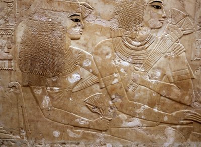 Ramose e sua moglie (rilievo) da Egyptian 18th Dynasty