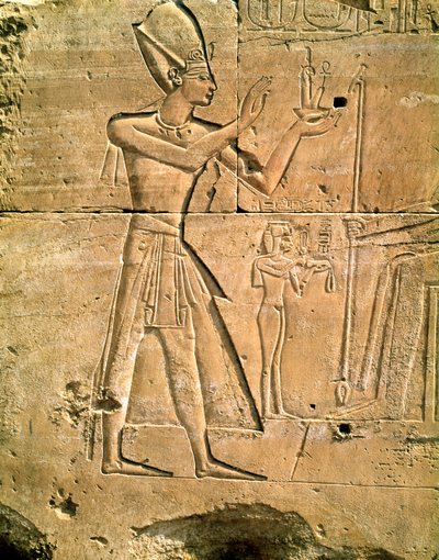Rilievo raffigurante Tuthmosis III che fa un