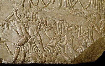 Rilievo dalla tomba di Horemheb da Egyptian 18th Dynasty