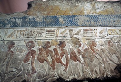Rilievo di parata militare da Egyptian 18th Dynasty