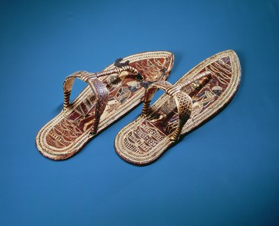 Sandali, Tomba di Tutankhamon, Nuovo Regno da Egyptian 18th Dynasty