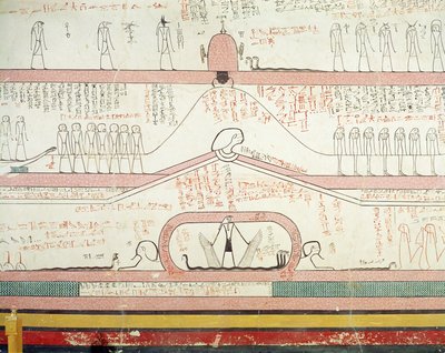 Scena dal Libro di Amduat che mostra il viaggio nell