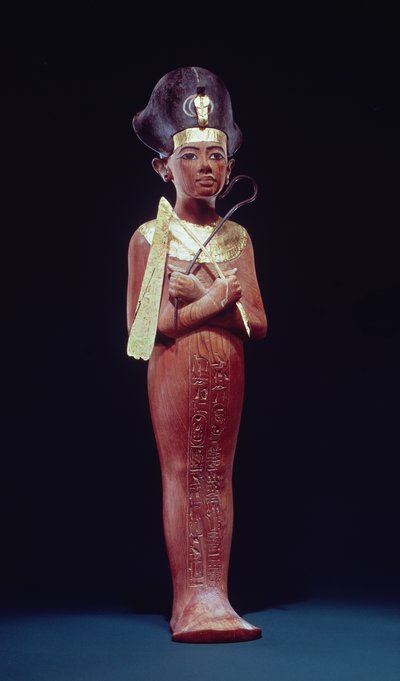 Figura Shabti del re dalla Tomba di Tutankhamon da Egyptian 18th Dynasty