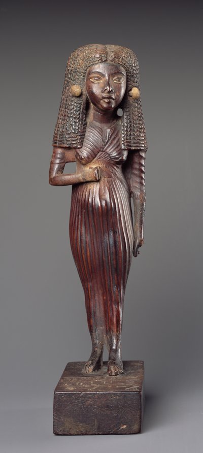 Statuetta della Signora Mi in piedi, da Medinet Ghurab, Periodo di Amarna, Nuovo Regno da Egyptian 18th Dynasty