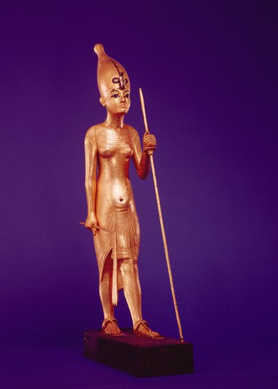 Statuetta del re, dalla Tomba di Tutankhamon da Egyptian 18th Dynasty