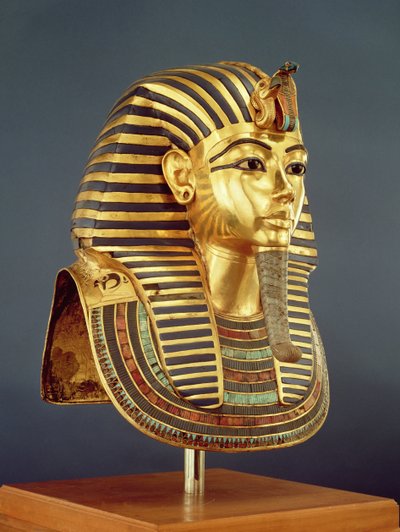 La maschera funeraria di Tutankhamon (c.1370-1352 a.C.) Nuovo Regno, c.1336-1327 a.C. da Egyptian 18th Dynasty
