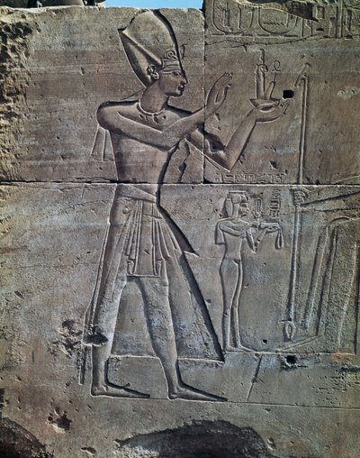 Thutmose III, rilievo, Tempio di Amon, Complesso del Tempio di Karnak (Lista del Patrimonio Mondiale Unesco) da Egyptian 18th Dynasty