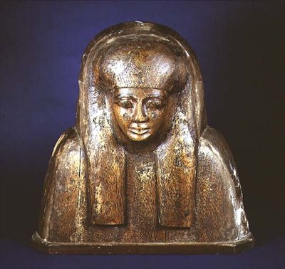 Parte superiore di un coperchio di bara da Tebe da Egyptian 18th Dynasty