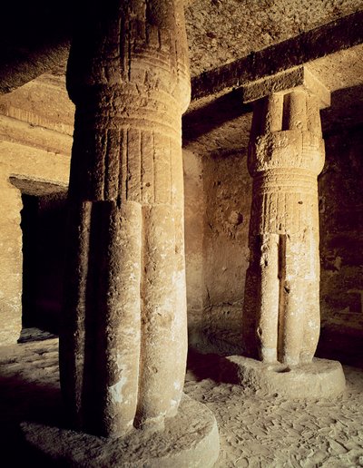 Vista della Cappella della Tomba di Meryre, Nuovo Regno da Egyptian 18th Dynasty