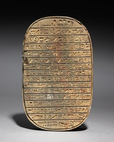 Caccia al toro selvatico, Scarabeo di Amenhotep III, c.1391-1353 a.C. da Egyptian 18th Dynasty