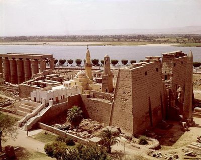 Veduta aerea del Tempio da Egyptian 19th Dynasty
