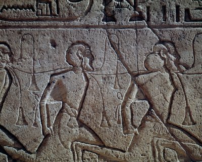 Prigionieri assiri di Ramesse II, rilievo, Tempio Principale di Abu Simbel (Patrimonio dell