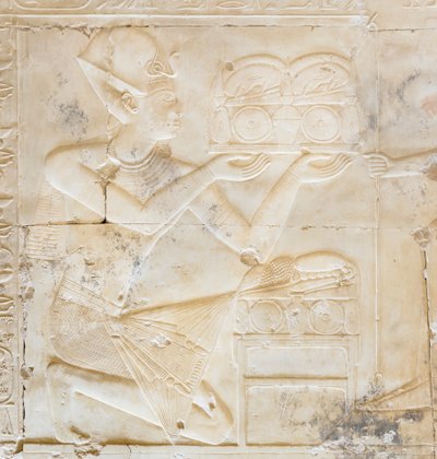 Bassorilievo, tempio di Seti I, Abido, Egitto da Egyptian 19th Dynasty