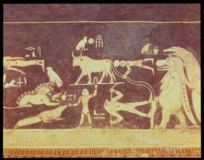 Costellazioni, dalla camera funeraria della Tomba di Seti I, Nuovo Regno, 1294-1279 a.C. da Egyptian 19th Dynasty