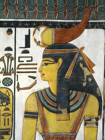 Egitto, Tebe, Luxor, Valle delle Regine, Tomba di Nefertari, Vestibolo, Dipinti murali, Dea Selket da Egyptian 19th Dynasty