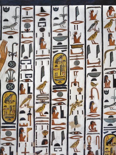 Tomba di Nefertari, dipinto murale nella camera funeraria, XIX dinastia da Egyptian 19th Dynasty