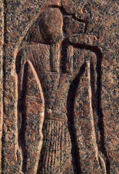 Iscrizione e rilievo di Anubi e un altro dio, sarcofago di Amenhotep, Menfi (Lista del Patrimonio Mondiale dell