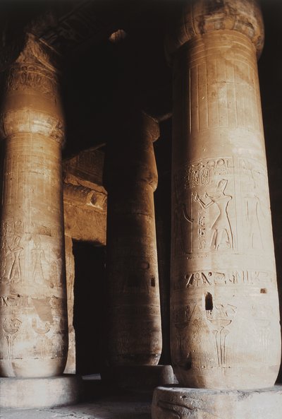 Interno della Prima Sala Ipostila, Nuovo Regno da Egyptian 19th Dynasty