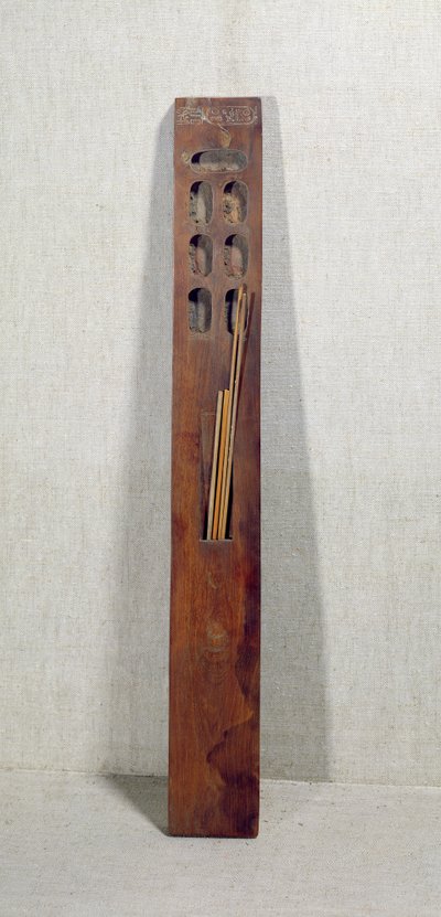 Tavolozza appartenente al pittore Dedia, da Tebe, Nuovo Regno da Egyptian 19th Dynasty