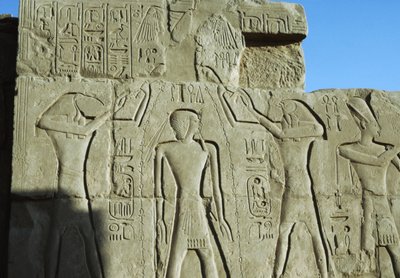 Scena di purificazione, rilievo, Tempio di Amon, complesso templare di Karnak (Patrimonio dell