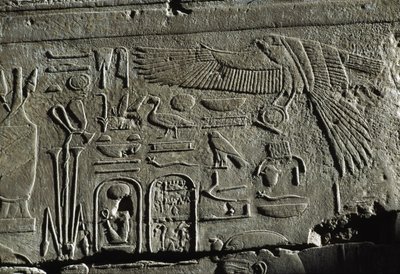 Rilievo, Tempio di Amon, Luxor, antica Tebe (Lista del Patrimonio Mondiale UNESCO) da Egyptian 19th Dynasty