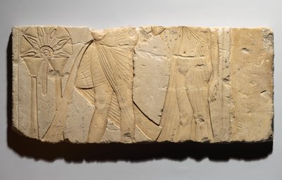 Rilievo che raffigura una scena di offerta, da Tell el-Amarna, Nuovo Regno, c.1353-1336 a.C. da Egyptian 19th Dynasty