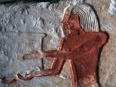 Rilievo raffigurante portatori, tomba di Leteya, Saqqara, Egitto, civiltà egizia, Nuovo Regno, Dinastia XIX da Egyptian 19th Dynasty