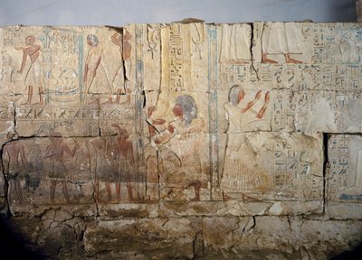 Rilievo dalla tomba di Netcherouymes, importante funzionario di Ramses II, Saqqara, regno di Ramses II. Civiltà egizia, Nuovo Regno, XIX dinastia da Egyptian 19th Dynasty