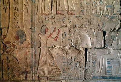 Rilievo dalla Tomba di Netcherouymes, alto funzionario di Ramses II, Saqqara, Civiltà Egizia, Nuovo Regno, Dinastia XIX da Egyptian 19th Dynasty