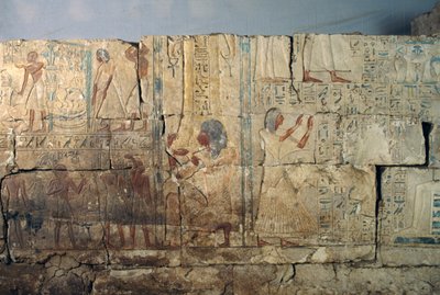 Rilievo dalla tomba di Netcherouymes, alto funzionario di Ramesse II, Saqqara, Egitto, Civiltà egizia, Nuovo Regno, XIX dinastia da Egyptian 19th Dynasty