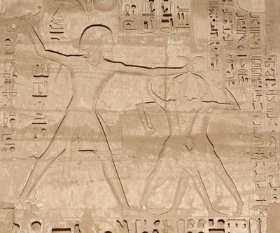 Scena del massacro dei nemici, Tempio di Horus, Edfu da Egyptian 19th Dynasty