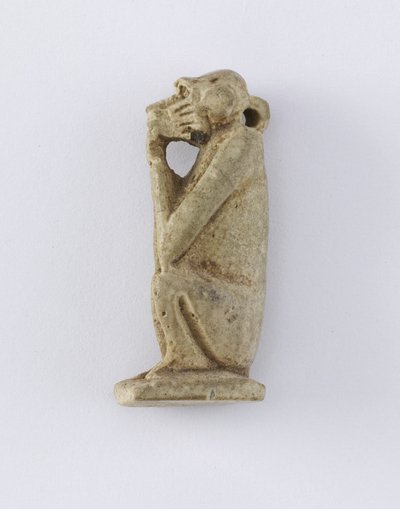 Scimmia seduta, Nuovo Regno, c.1292-1190 a.C. da Egyptian 19th Dynasty