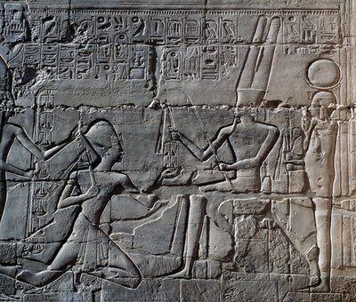 Campagne di Seti I in Siria e Palestina, rilievo, parete nord esterna della Grande Sala Ipostila, complesso del tempio di Karnak (Patrimonio Mondiale dell