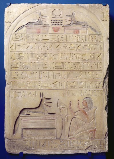 Stele del Generale Kasa, Nuovo Regno, c.1294-c.1279 a.C. da Egyptian 19th Dynasty