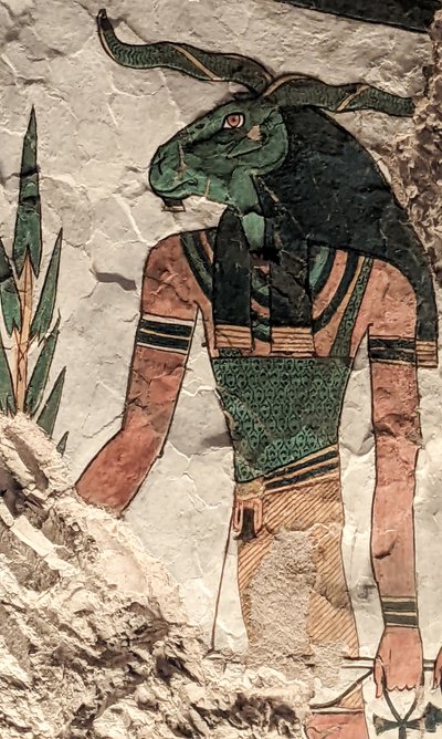 Il messaggero con testa di ariete da Egyptian 19th Dynasty
