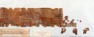 Antichità egiziane: papiro che rappresenta il piano della tomba del faraone Ramses IV (1154-1143 a.C.) XX dinastia. Torino, Museo Egizio da Egyptian 20th Dynasty