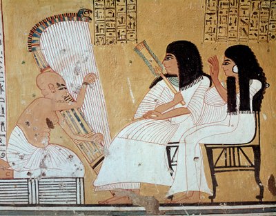 Musicisti (affresco) da Egyptian 20th Dynasty