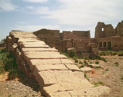 Nilometro, dal Tempio Mortuario di Ramses III, Nuovo Regno da Egyptian 20th Dynasty