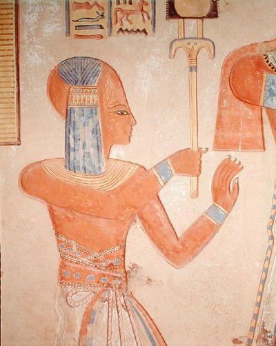 Ritratto del principe morto, dalla tomba di Amen-Her-Khepshef, periodo ramesside da Egyptian 20th Dynasty