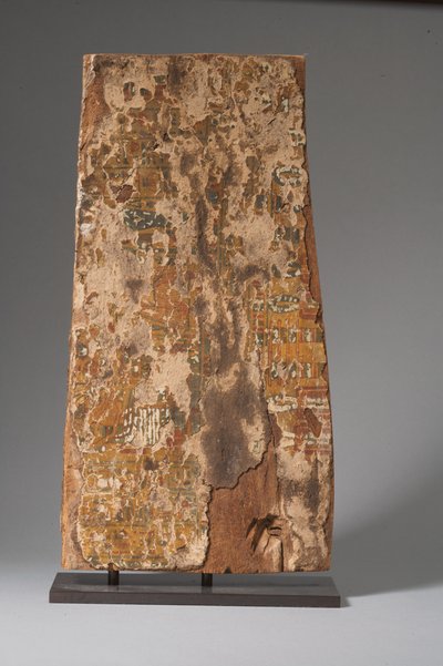 Retro del pannello del sarcofago, Terzo Periodo Intermedio da Egyptian 21st Dynasty