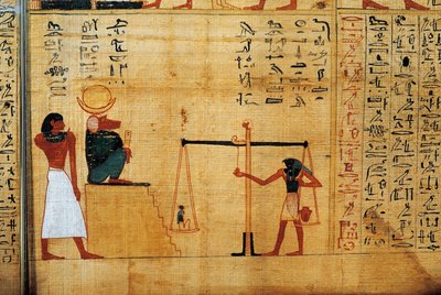 Papiro mitologico di Imenemsauf, Capo portatore di Amon (dettaglio) da Egyptian 22nd Dynasty