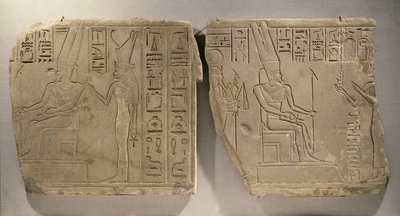 Amon-Ra e Mut, da Karnak, Tebe, Periodo Tardo da Egyptian 25th Dynasty