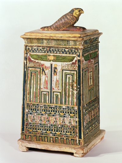 Scatola per vasi canopi, da Saqqara, Periodo Tardo da Egyptian 26th Dynasty
